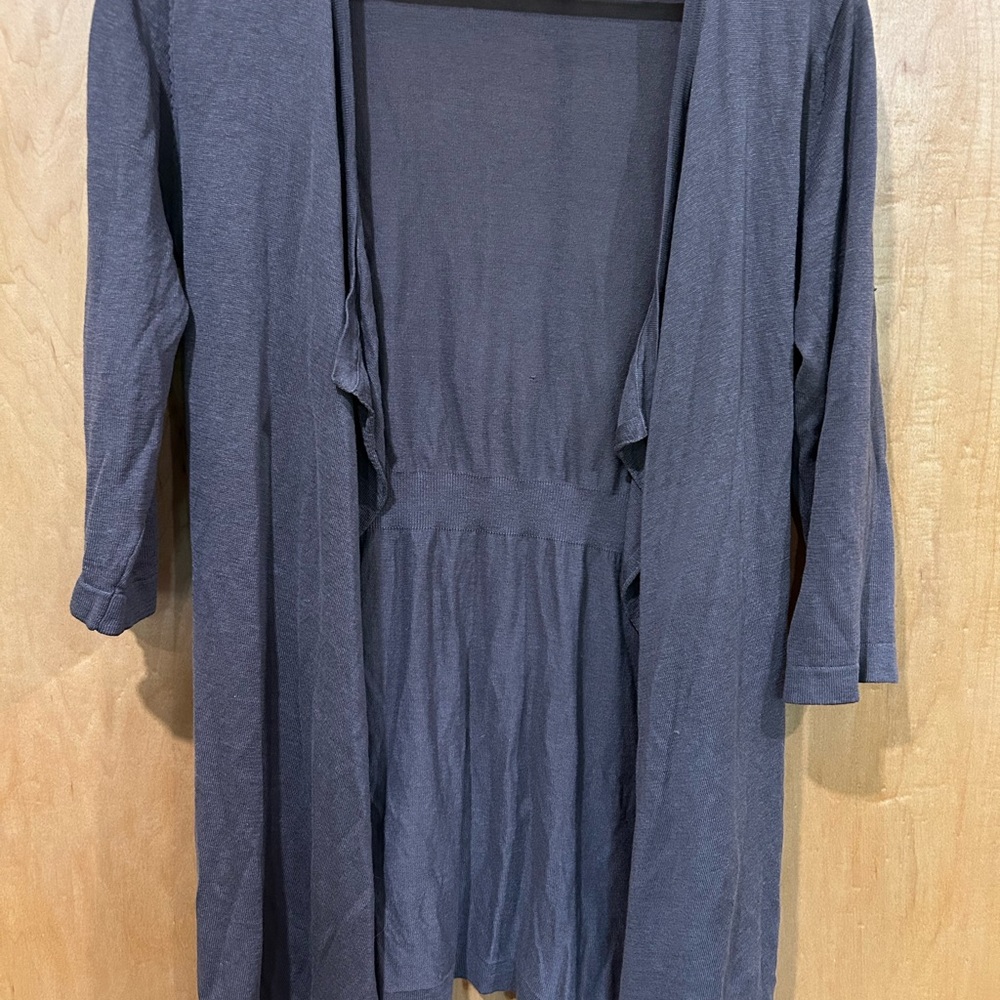 Boden Charcoal Open Cardigan